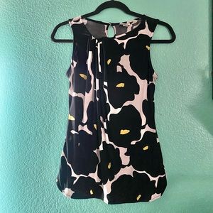 Worthington Sleeveless Floral Blouse